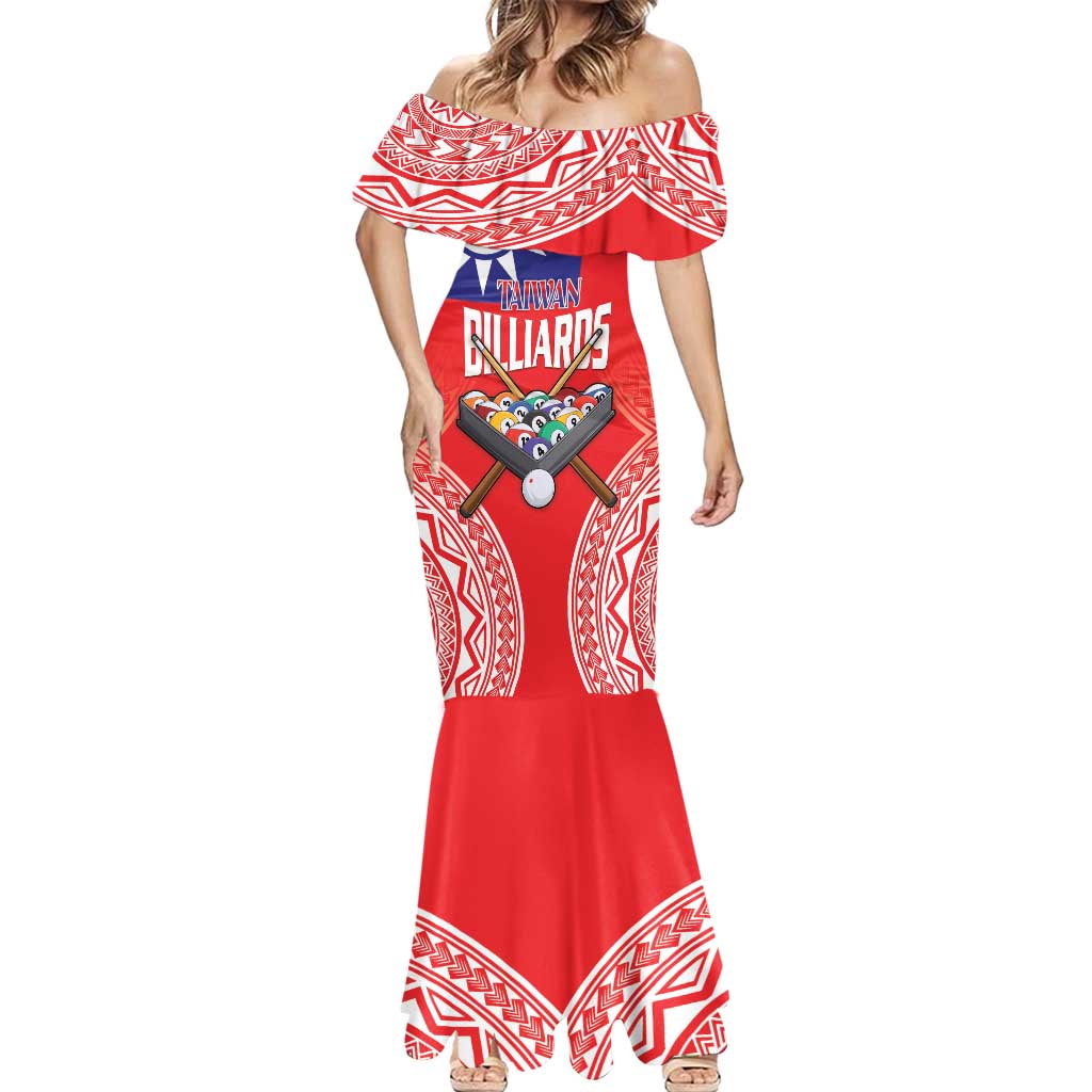 Personalised Taiwan Billiards Mermaid Dress Eight-ball Pool Polynesia Tattoo - Polynesian Pride