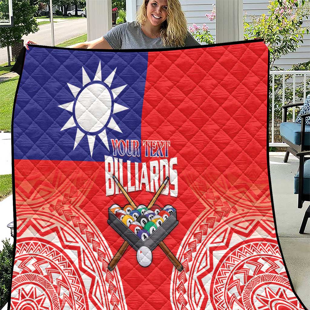 Personalised Taiwan Billiards Quilt Eight-ball Pool Polynesia Tattoo - Polynesian Pride