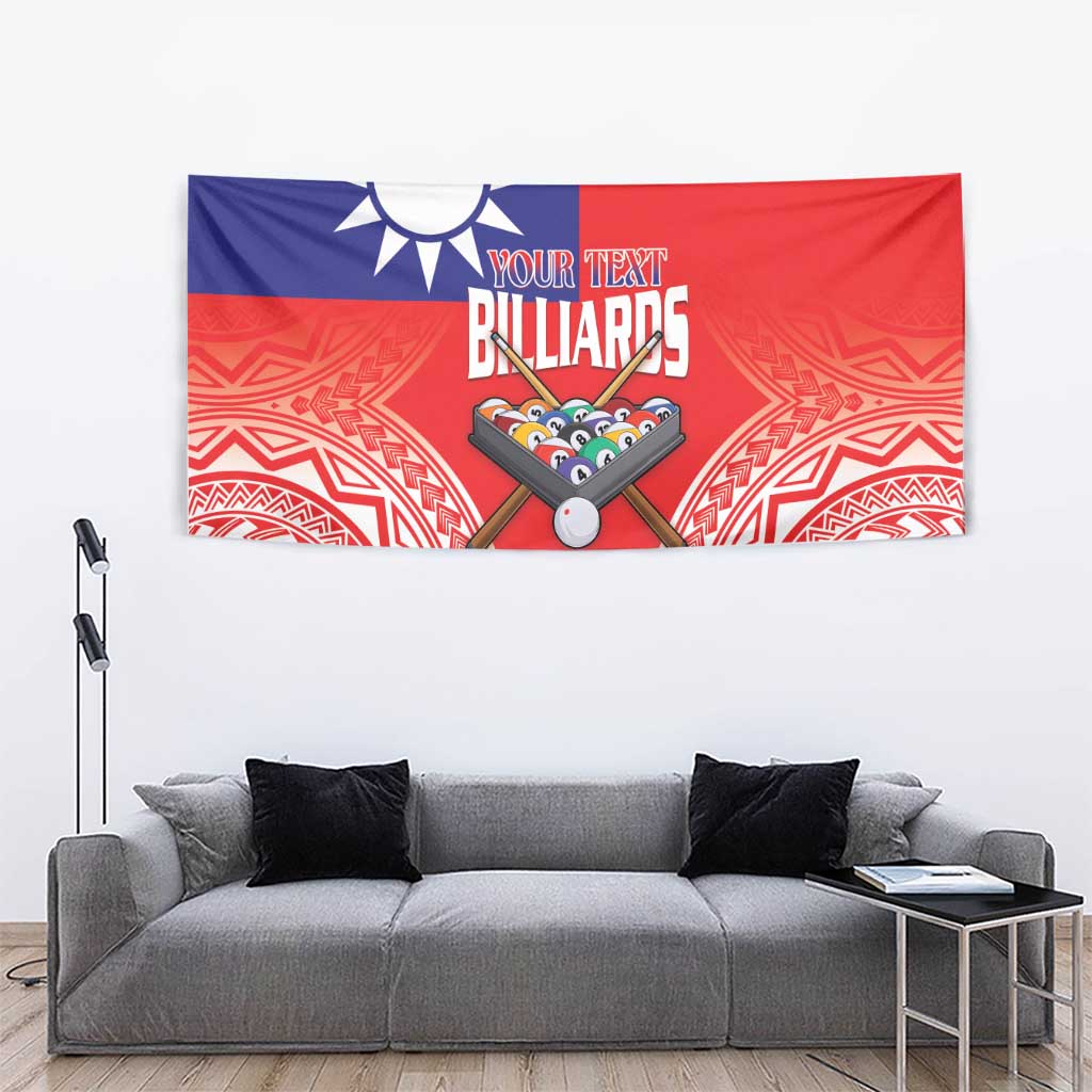 Personalised Taiwan Billiards Tapestry Eight-ball Pool Polynesia Tattoo - Polynesian Pride