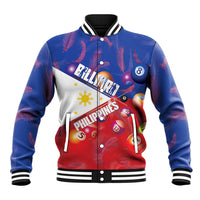 Personalised Philippines Billiards Baseball Jacket Cue With Balls Flag Style - Polynesian Pride