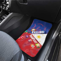 Personalised Philippines Billiards Car Mats Cue With Balls Flag Style - Polynesian Pride