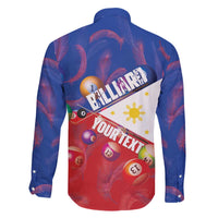 Personalised Philippines Billiards Family Matching Off The Shoulder Long Sleeve Dress and Hawaiian Shirt Cue With Balls Flag Style - Polynesian Pride