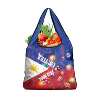Personalised Philippines Billiards Grocery Bag Cue With Balls Flag Style - Polynesian Pride