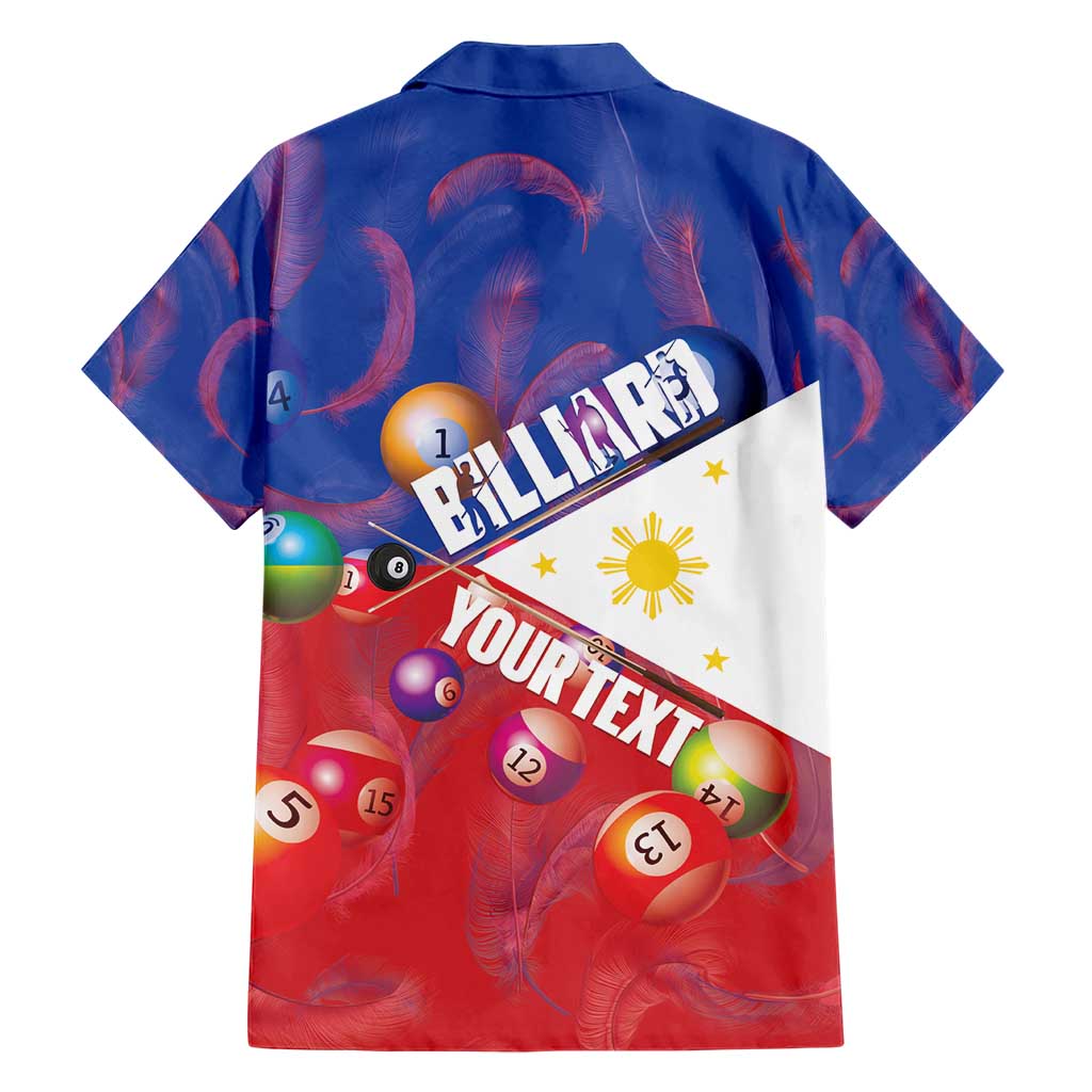 Personalised Philippines Billiards Hawaiian Shirt Cue With Balls Flag Style - Polynesian Pride