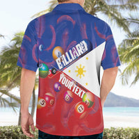 Personalised Philippines Billiards Hawaiian Shirt Cue With Balls Flag Style - Polynesian Pride