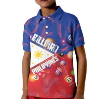 Personalised Philippines Billiards Kid Polo Shirt Cue With Balls Flag Style - Polynesian Pride