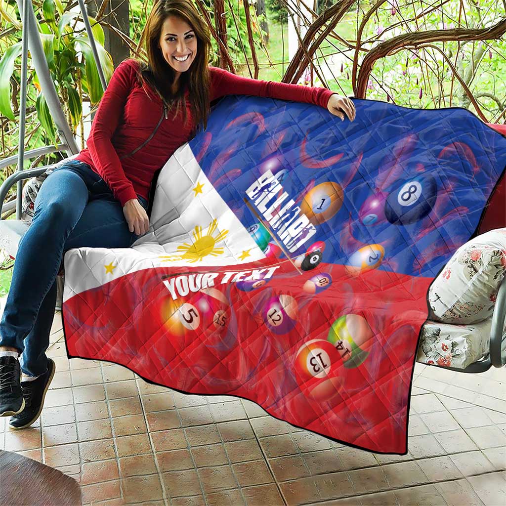 Personalised Philippines Billiards Quilt Cue With Balls Flag Style - Polynesian Pride