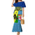 Malampa Fiji Day Mermaid Dress Together We Grow Proud Polynesian Tapa Artsy LT14 Women Blue - Polynesian Pride