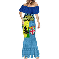 Malampa Fiji Day Mermaid Dress Together We Grow Proud Polynesian Tapa Artsy LT14 - Polynesian Pride