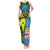 Custom Malampa Fiji Day Tank Maxi Dress Together We Grow Proud Polynesian Tapa Artsy LT14 Women Blue - Polynesian Pride