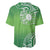 Polynesia Depression Awareness Baseball Jersey Sunflower Green Ribbons Polynesian Tattoo