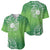 Polynesia Depression Awareness Baseball Jersey Sunflower Green Ribbons Polynesian Tattoo