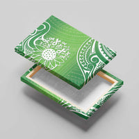 Polynesia Depression Awareness Canvas Wall Art Sunflower Green Ribbons Polynesian Tattoo LT14 - Polynesian Pride