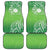 Polynesia Depression Awareness Car Mats Sunflower Green Ribbons Polynesian Tattoo