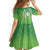 Polynesia Depression Awareness Family Matching Summer Maxi Dress and Hawaiian Shirt Sunflower Green Ribbons Polynesian Tattoo