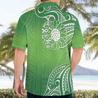 Polynesia Depression Awareness Hawaiian Shirt Sunflower Green Ribbons Polynesian Tattoo LT14 - Polynesian Pride