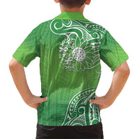 Polynesia Depression Awareness Hawaiian Shirt Sunflower Green Ribbons Polynesian Tattoo LT14 - Polynesian Pride