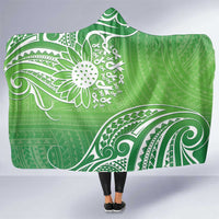 Polynesia Depression Awareness Hooded Blanket Sunflower Green Ribbons Polynesian Tattoo LT14 One Size Green - Polynesian Pride