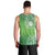 Polynesia Depression Awareness Men Tank Top Sunflower Green Ribbons Polynesian Tattoo