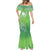 Polynesia Depression Awareness Mermaid Dress Sunflower Green Ribbons Polynesian Tattoo