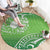 Polynesia Depression Awareness Round Carpet Sunflower Green Ribbons Polynesian Tattoo