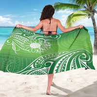 Polynesia Depression Awareness Sarong Sunflower Green Ribbons Polynesian Tattoo