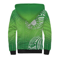 Polynesia Depression Awareness Sherpa Hoodie Sunflower Green Ribbons Polynesian Tattoo LT14 - Polynesian Pride