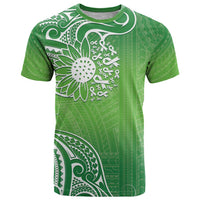 Polynesia Depression Awareness T Shirt Sunflower Green Ribbons Polynesian Tattoo