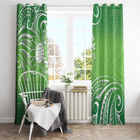 Polynesia Depression Awareness Window Curtain Sunflower Green Ribbons Polynesian Tattoo LT14 - Polynesian Pride