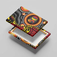 Celebrating 50 Years Papua New Guinea Canvas Wall Art Aboriginal Mix Papuan Pattern LT14 - Polynesian Pride