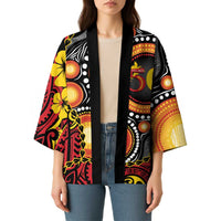 Celebrating 50 Years Papua New Guinea Kimono Aboriginal Mix Papuan Pattern - Polynesian Pride