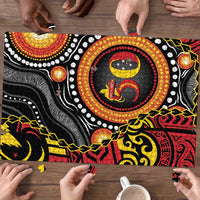 Celebrating 50 Years Papua New Guinea Puzzle Aboriginal Mix Papuan Pattern - Polynesian Pride