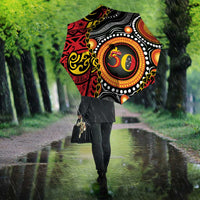 Celebrating 50 Years Papua New Guinea Umbrella Aboriginal Mix Papuan Pattern - Polynesian Pride
