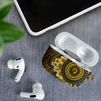 Vanuatu AirPods Case Hibisus Polynesian Pattern Gold LT14 - Polynesian Pride