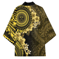 Vanuatu Kimono Hibisus Polynesian Pattern Gold LT14 - Polynesian Pride