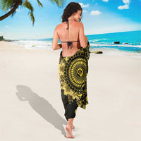 Vanuatu Sarong Hibisus Polynesian Pattern Gold - Polynesian Pride