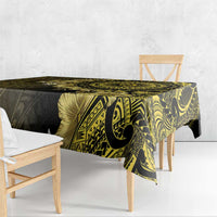 Vanuatu Tablecloth Hibisus Polynesian Pattern Gold LT14 - Polynesian Pride
