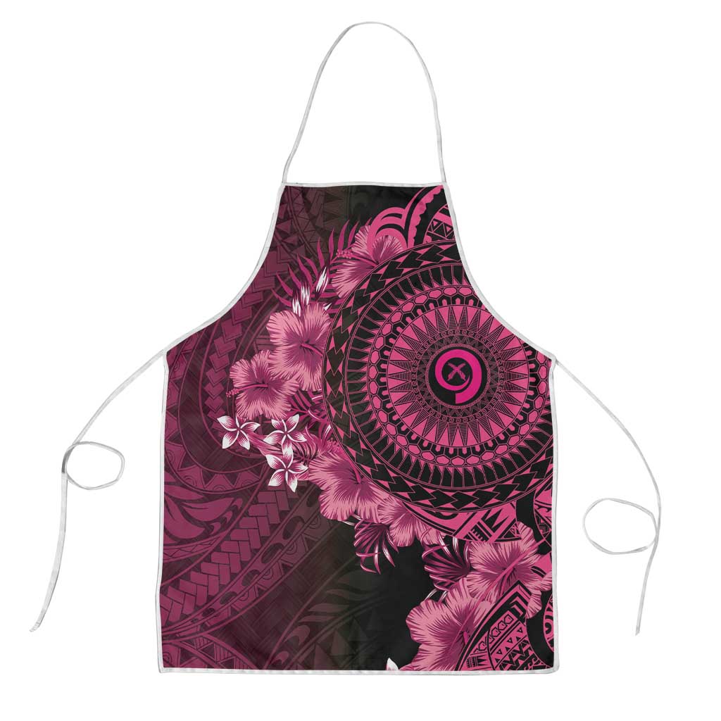 Vanuatu Apron Hibisus Polynesian Pattern Pink LT14 Pink - Polynesian Pride