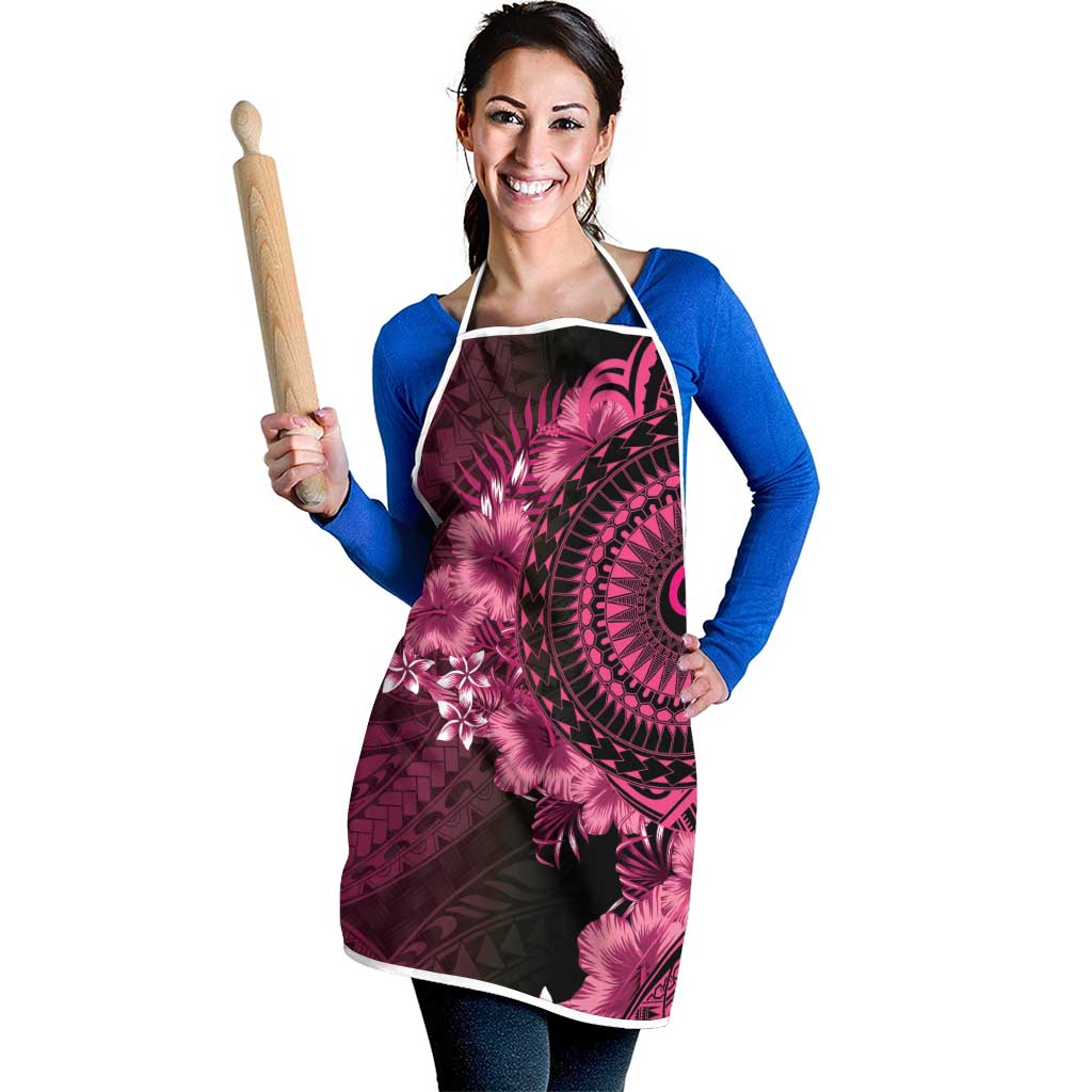 Vanuatu Apron Hibisus Polynesian Pattern Pink LT14 - Polynesian Pride
