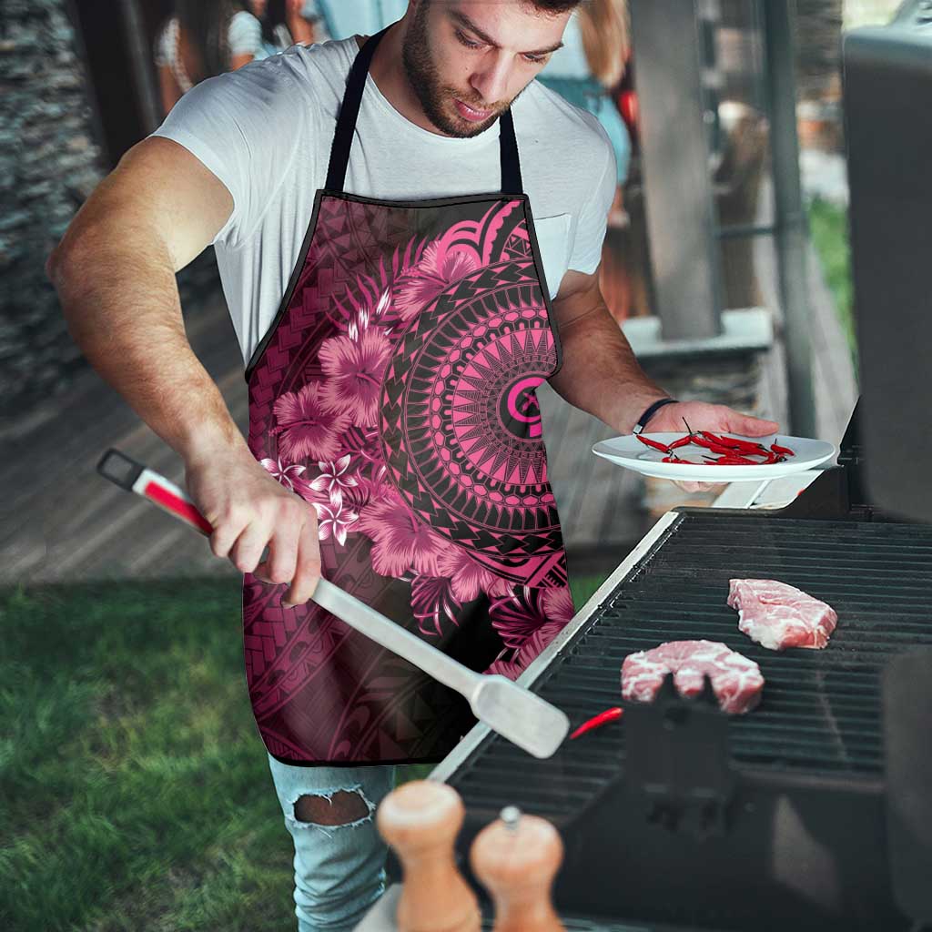 Vanuatu Apron Hibisus Polynesian Pattern Pink LT14 - Polynesian Pride