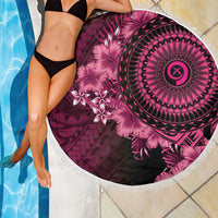 Vanuatu Beach Blanket Hibisus Polynesian Pattern Pink LT14 - Polynesian Pride