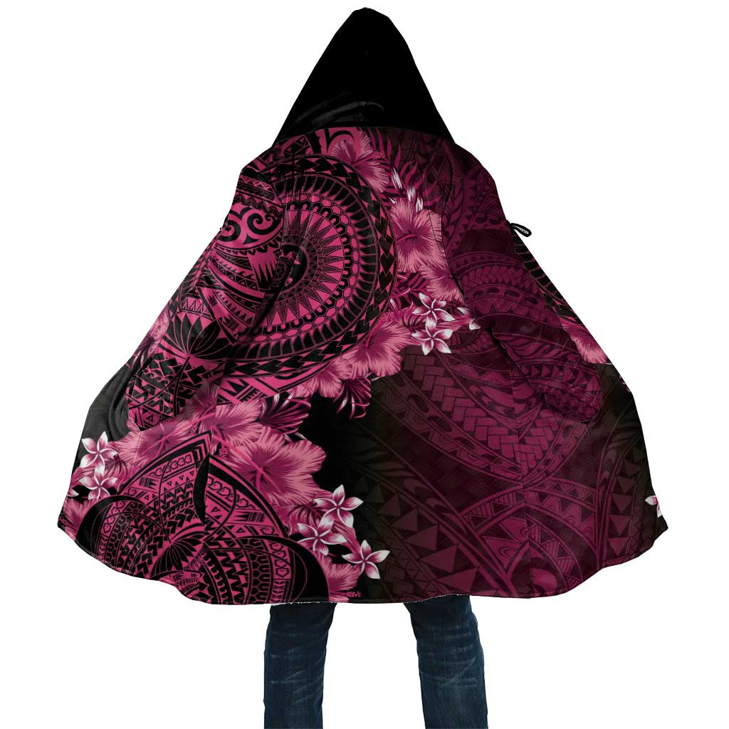 Vanuatu Cloak Hibisus Polynesian Pattern Pink - Polynesian Pride