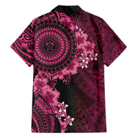 Vanuatu Hawaiian Shirt Hibisus Polynesian Pattern Pink LT14 - Polynesian Pride