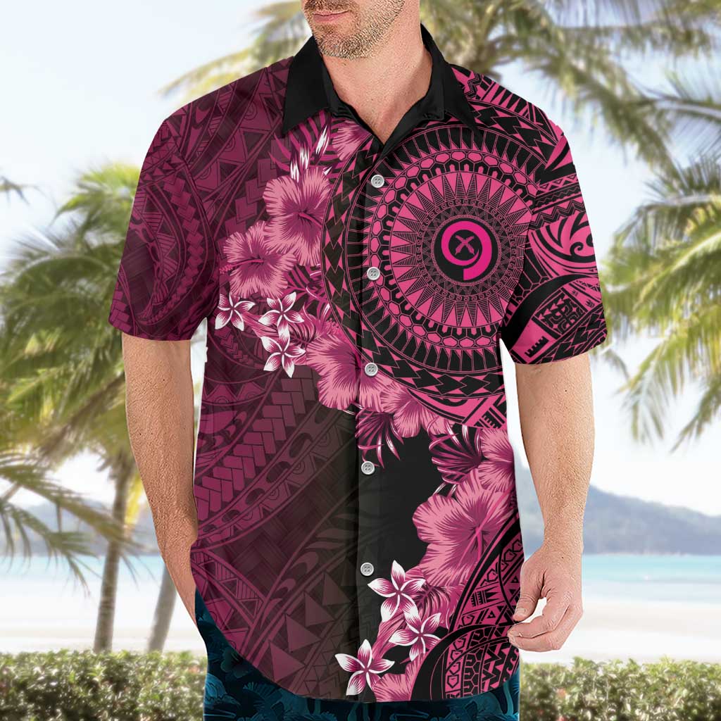 Vanuatu Hawaiian Shirt Hibisus Polynesian Pattern Pink LT14 - Polynesian Pride