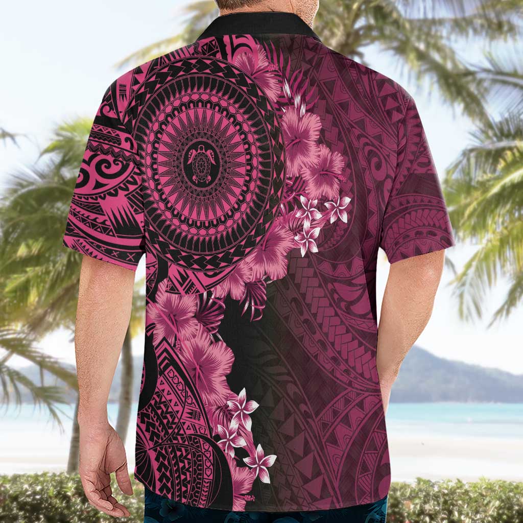 Vanuatu Hawaiian Shirt Hibisus Polynesian Pattern Pink LT14 - Polynesian Pride