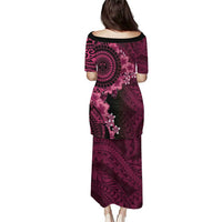 Vanuatu Puletasi Hibisus Polynesian Pattern Pink - Polynesian Pride