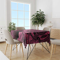 Vanuatu Tablecloth Hibisus Polynesian Pattern Pink LT14 - Polynesian Pride