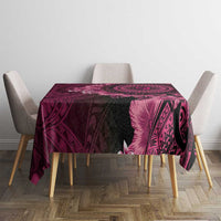 Vanuatu Tablecloth Hibisus Polynesian Pattern Pink LT14 - Polynesian Pride