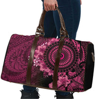 Vanuatu Travel Bag Hibisus Polynesian Pattern Pink - Polynesian Pride