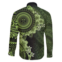 Vanuatu Family Matching Puletasi and Hawaiian Shirt Hibisus Polynesian Pattern Green LT14 - Polynesian Pride